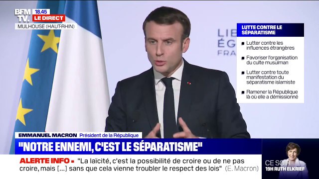Emmanuel Macron sur le financement des lieux de culte: Nous avons besoin de savoir d'où vient l'argent, qui le touche et pour quoi faire
