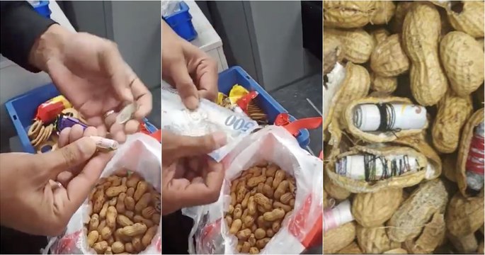 Homem tenta passar no aeroporto com notas escondidas em... amendoins