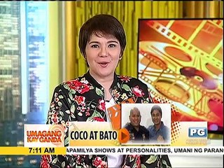 Coco Martin at Director General Ronald "Bato" dela Rosa, nagkita