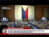 Duterte, inalatag ang mga prayoridad sa 6 na taon sa kanyang kauna-unahang SONA