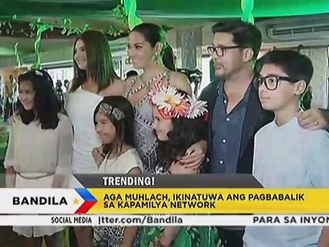Aga Muhlach, ikinatuwa ang pagpbabalik sa kapamilya network