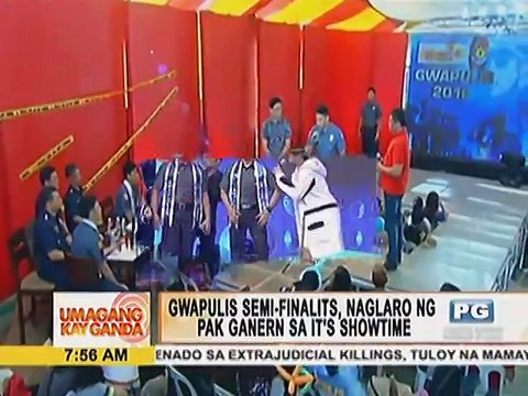 Gwapulis semi-finalists, naglaro ng Pak Ganern sa It's Showtime