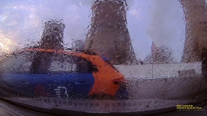 Car Hit Multiple Times due to Slippery Corner