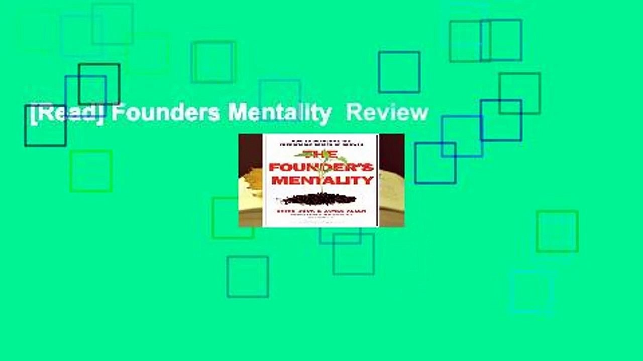 [Read] Founders Mentality  Review