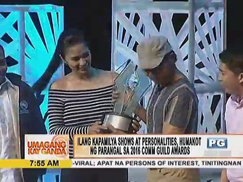 Ilang kapamilya shows at personalities, humakot ng parangal sa 2016 Comm Guild Awards