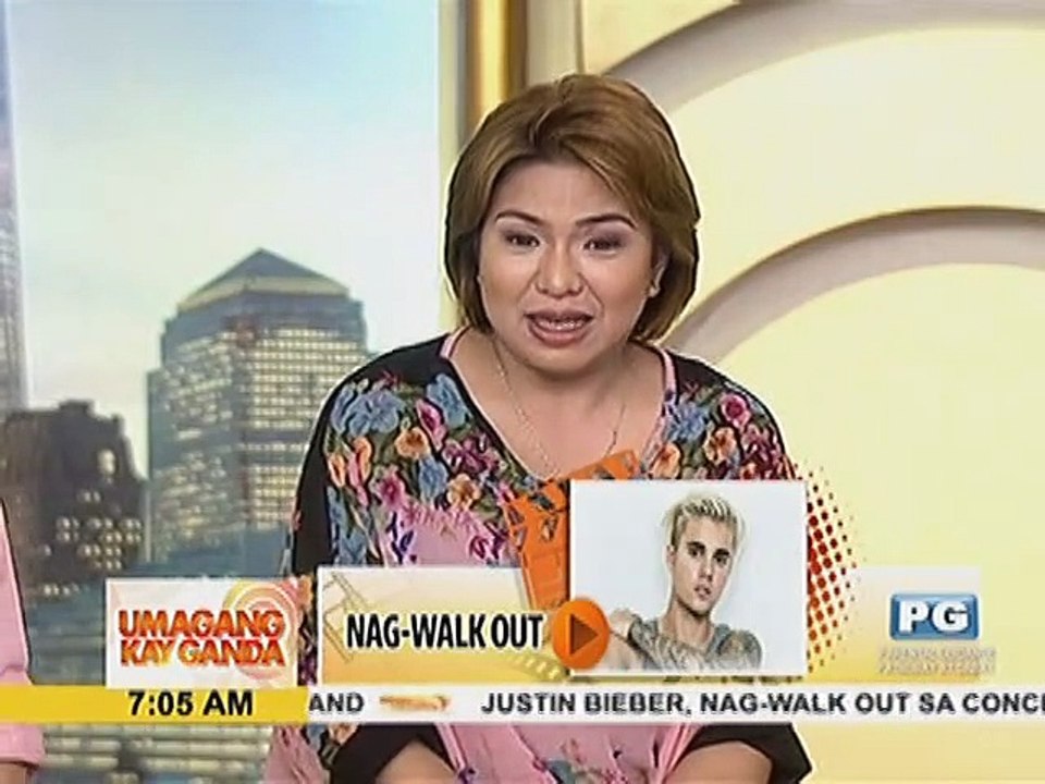 Justin Bieber, nag-walk out sa isang concert