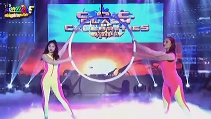 Clash of Celebrities: Breath-taking aerial dance of Kristine Hammond and Heaven Peralejo