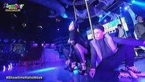 Jhong, una babang nagpadulas sa Next Tough Model slide