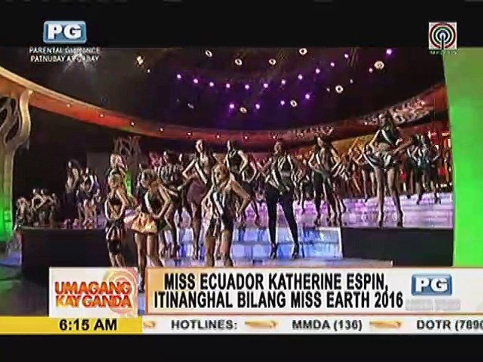 Miss Ecuador Katherine Espin, itinaghal bilang Miss Earth 2016