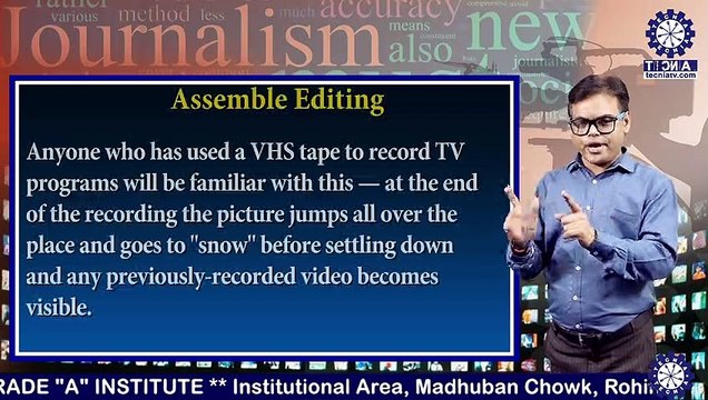 BAJMC || Dr. SANJAY KUMAR SRIVASTAVA || ASSEMBLE EDITING || TIAS || TECNIA TV