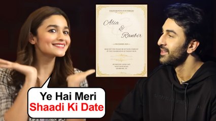 Download Video: Alia Bhatt With Ranbir Kapoor REVEALS Her Marriage Date | Shocking Details