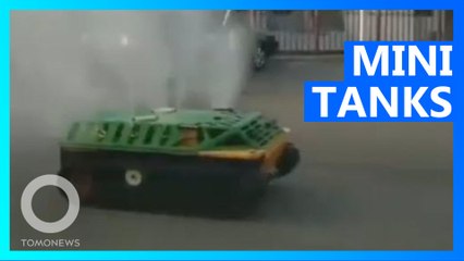 China deploys remote tanks and drones in the fight against virus