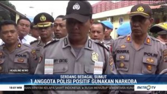 Tes Urine Dadakan, Seorang Polisi di Serdang Bedagai Positif Narkoba