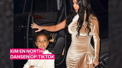 Kim Kardashian danst met North di TikTok 🎶