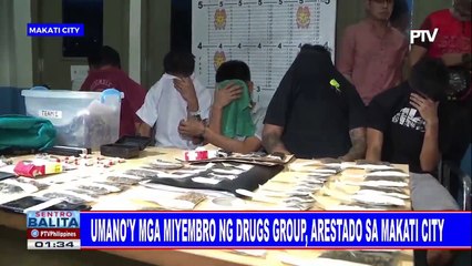 Umano'y mga miyembro ng drugs group, arestado sa Makati City