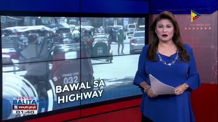 Mga tricycle at pedicab na bumabiyahe sa major roads, huhuliin