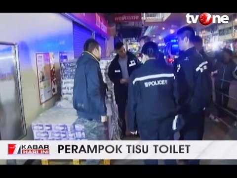 Satu Perampok Tisu Toilet Tertangkap, 1 Lainnya Buron