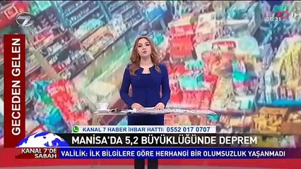 MANİSA'DA 5,2 BÜYÜKLÜĞÜNDE DEPREM