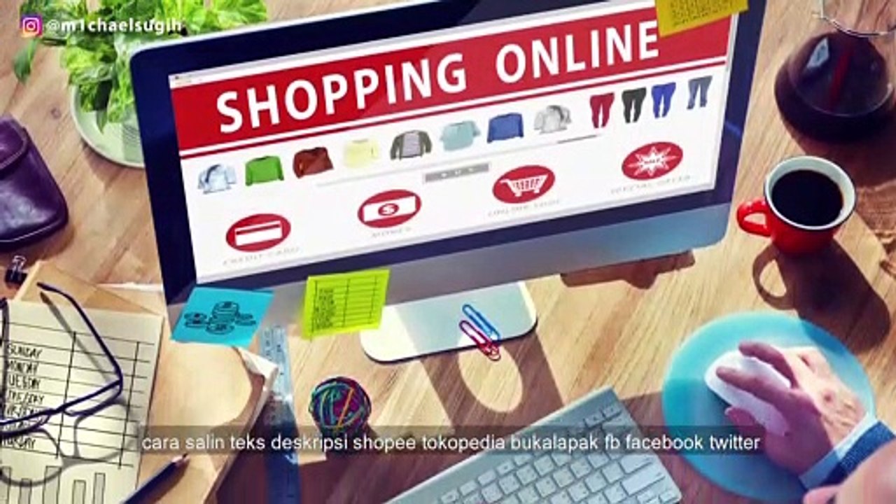 ☝Cara Salin Teks Deskripsi atau Captions dari IG Instagram, FB, Twitter, Shopee & Bukalapak