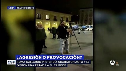 El 'youtuber' Roma Gallardo, tras ser agredido en una protesta feminista