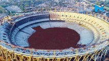 Stunning aerial view of  world's largest cricket stadium