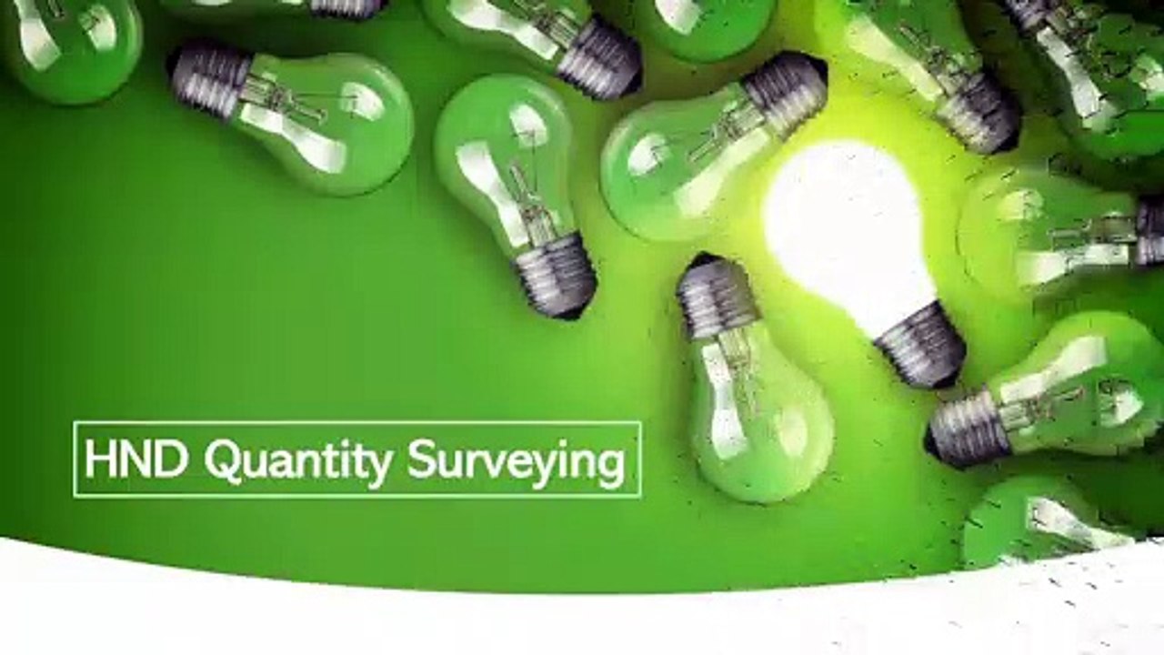 hnd quantity surveying