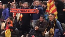 Los aficionados valencianos salen hacia Milán