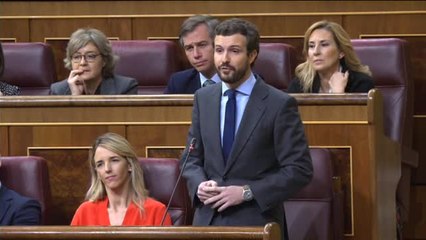 Casado a Sánchez: "Aún está a tiempo de rectificar y si lo hace tendrá nuestra mano tendida"