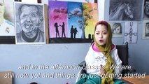 Afghan artist brushes aside disability to open arts centre