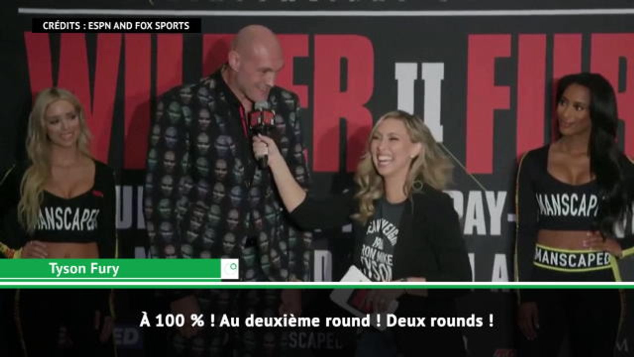 Poids-lourds - Fury assure qu'il mettra Wilder K.O. en deux rounds !