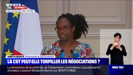 Retraites: pour Sibeth Ndiaye, le départ de la CGT de la conférence de financement "n'est pas surprenant"