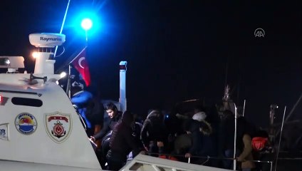 Sahil Güvenlikten düzensiz göçmen operasyonu - ÇANAKKALE