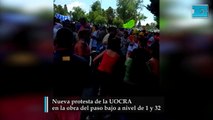 Nueva protesta de la UOCRA por paralización de obras viales en 1 y 32