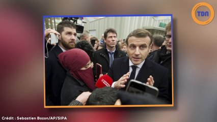 La photo d'Emmanuel Macron à coté d'une femme entièrement voilée fait scandale