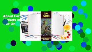 About For Books  Quail Farming: Markets and Marketing Strategies  For Online
