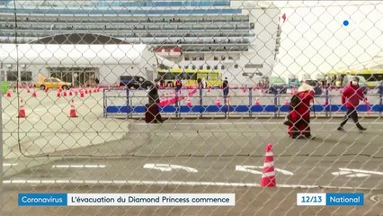 Covid-19 : 500 passagers débarqués du "Diamond Princess"