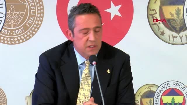 Spor fenerbahçe başkanı ali koç, basın toplantısı düzenledi