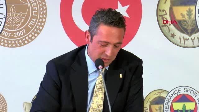 Spor fenerbahçe başkanı ali koç, basın toplantısı düzenledi