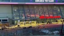 Ankara YHT Garı önünde şüpheli paket fünye ile patlatıldı