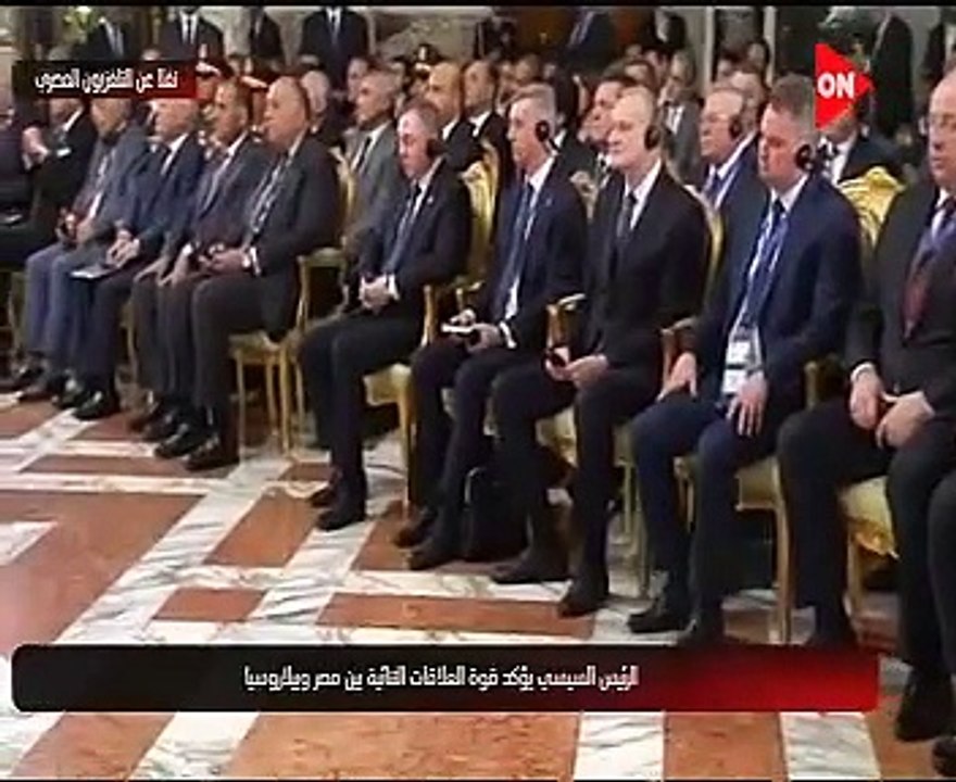 نص كلمة السيسي خلال المؤتمر الصحفى المشترك مع رئيس جمهورية بيلاروس