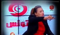 مذيعة تونسية تتعرض لموقف محرج