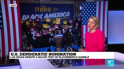 Las Vegas debate, a major test o Bloomberg's gamble