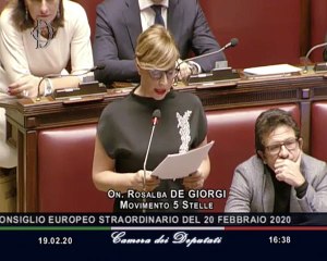 Rosalba De Giorgi - Intervento sulle comunicazioni di Conte (19.02.20)