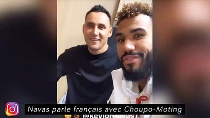 Navas parle français - David Luiz se moque d'Aubameyang - basket à l'ASM