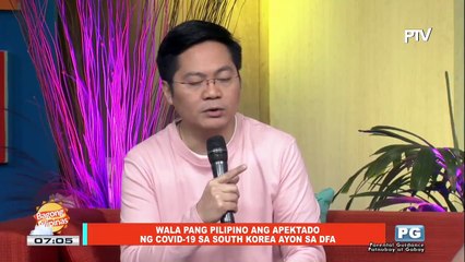 NEWS & VIEWS: Wala pang Pilipino apektado ng COVID-19 sa South Korea ayon sa DFA