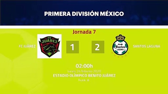Resumen partido entre FC Juárez y Santos Laguna Jornada 7 Liga MX - Clausura