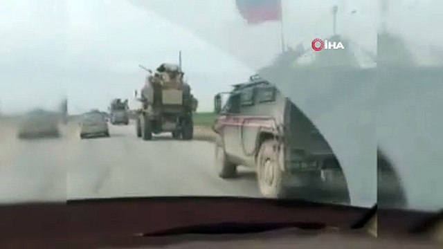 Suriye'de ABD zırhlı aracı, Ruslara ait zırhlı aracın önüne kırdı