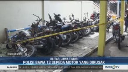 Polisi Amankan Belasan Bangkai Motor Korban Rusuh Suporter Persebaya-Arema