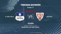 Previa partido entre CF Sant Rafel y Santanyi Jornada 25 Tercera División