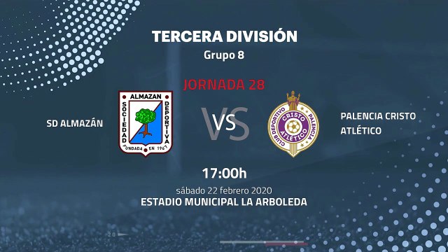 Previa partido entre SD Almazán y Palencia Cristo Atlético Jornada 28 Tercera División
